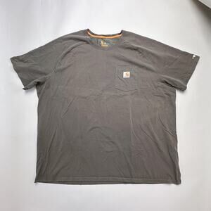 Carhartt Shirt Mens 3XL Gray Relaxed Fit Pocket Tee Force Short Sleeve 100410